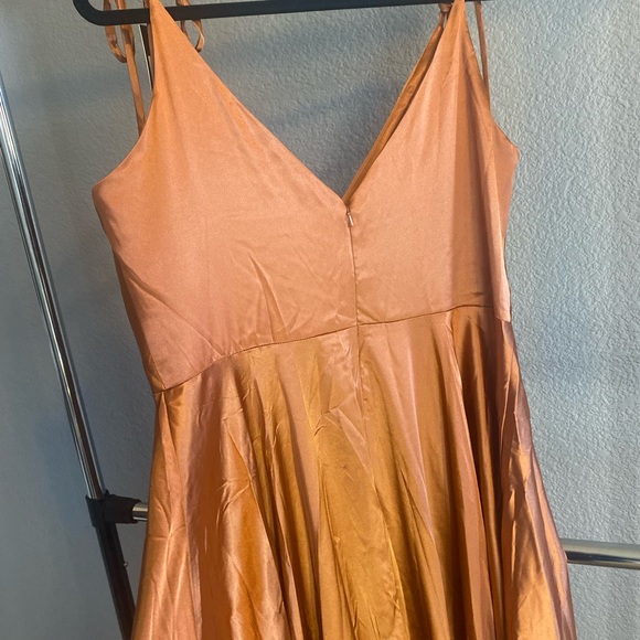 New Sienna satin bridesmaid dress from sparkleygowns.com - Picture 6 of 7